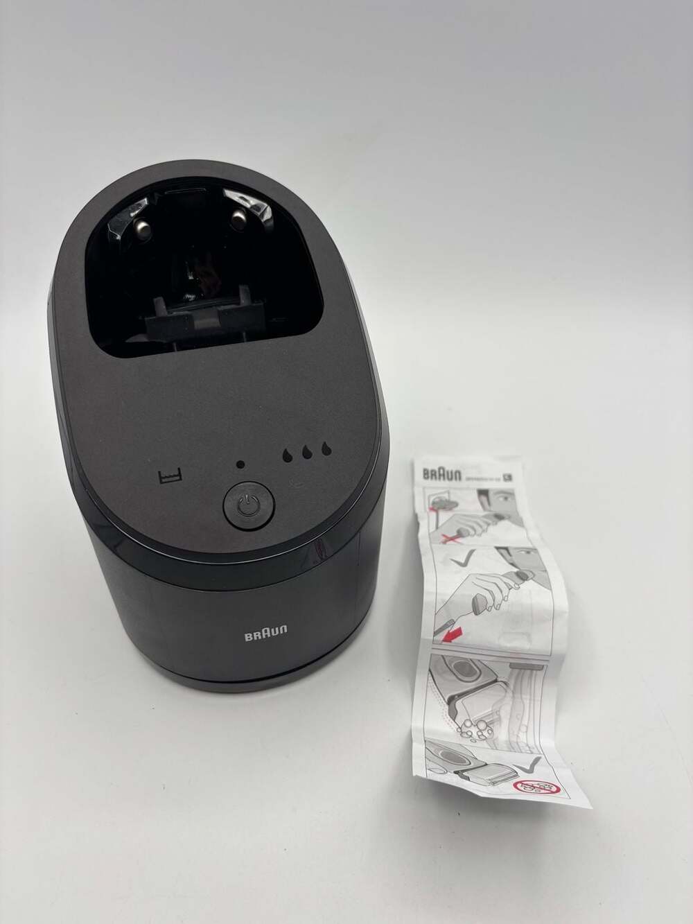 Braun Series 8 and 9 Clean & Charge Station Type 5430 - no charging cord! Replac